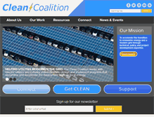 Tablet Screenshot of clean-coalition.org